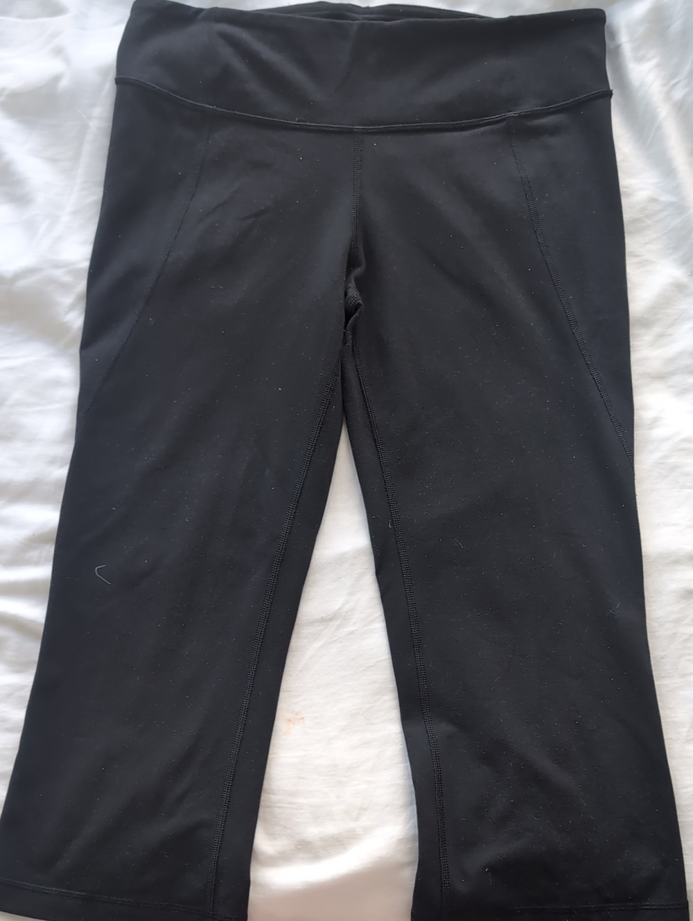 Lululemon Black Cropped Pants Leggings | Size 10